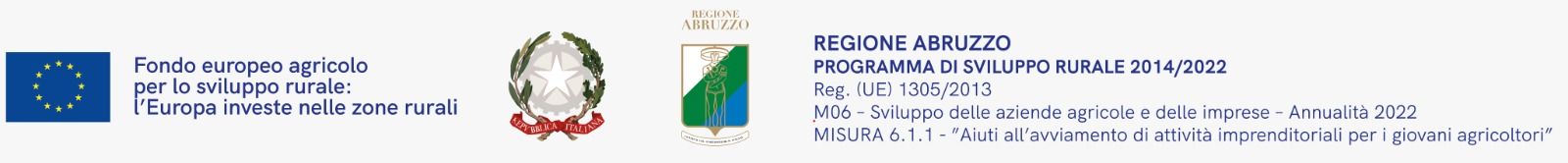 Questo sito è stato realizzato con il contributo del programma di sviluppo rurale 2014/2022 - Regione Abruzzo, M06 - Misura 6.1.1 - Aiuti all'abbiamento di attività imprenditoriali per i giovani agricoltori